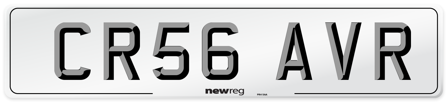 CR56 AVR Number Plate from New Reg